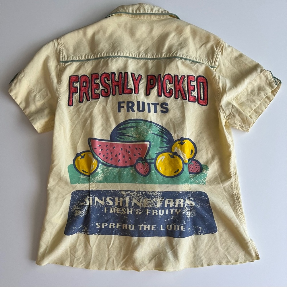 Urban Outfitters Yellow Graphic Tee